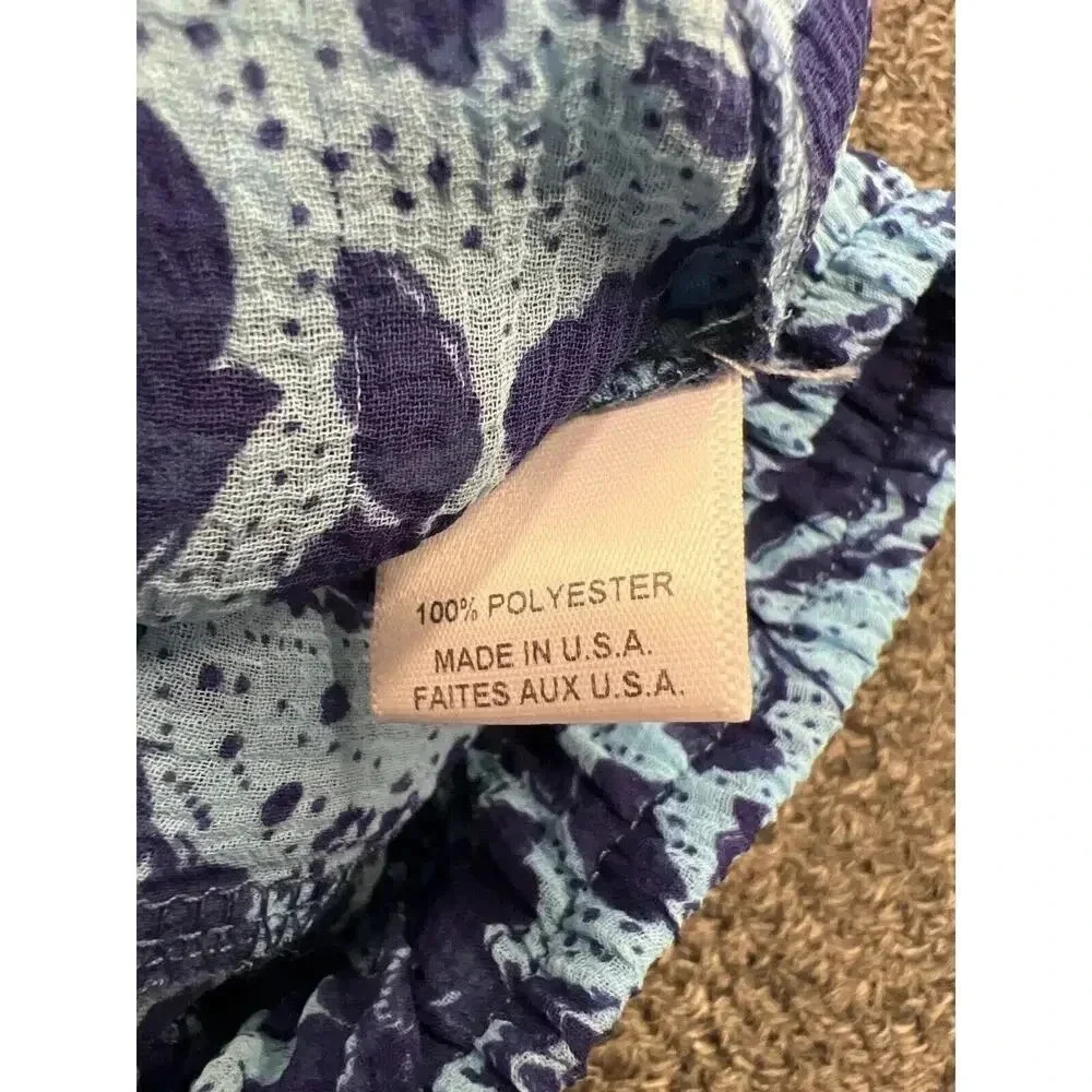 MISA Los Angeles Revolv Blue Floral Ruffle Inca Goa High Waist Shorts Size Small - Picture 10 of 13